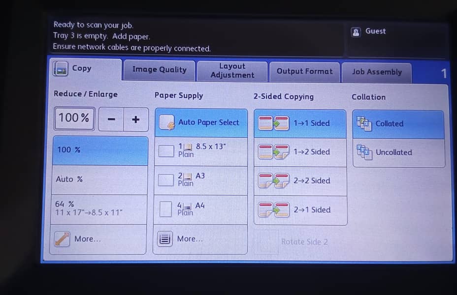 xerox 5875 photo copier all in 1 7