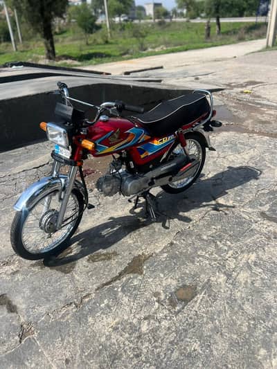 cd 70 honda for salw isb number lush condition