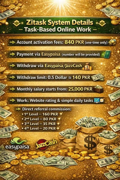 online work available no investment earning with dollars
