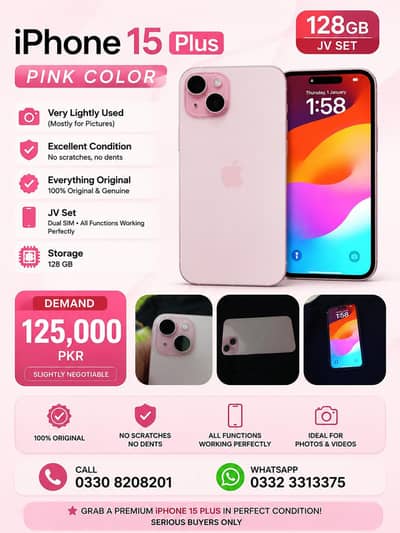 iPhone 15 plus JV