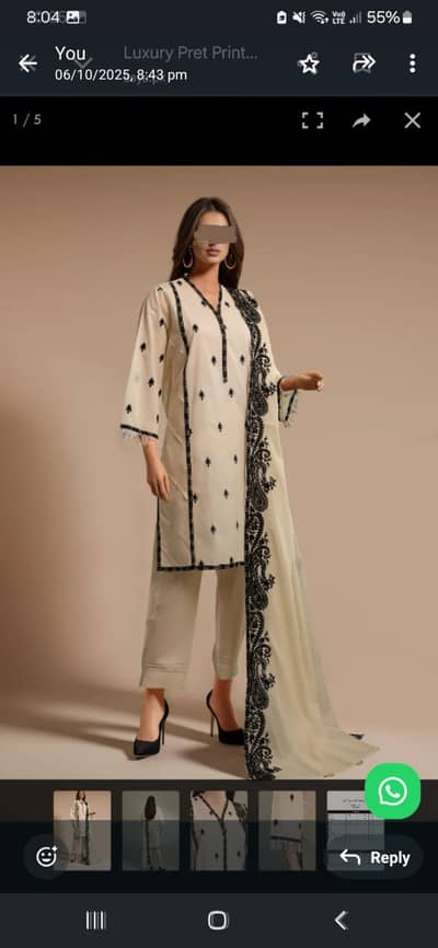 saya brand ready to wear size chest 20 length 40 .