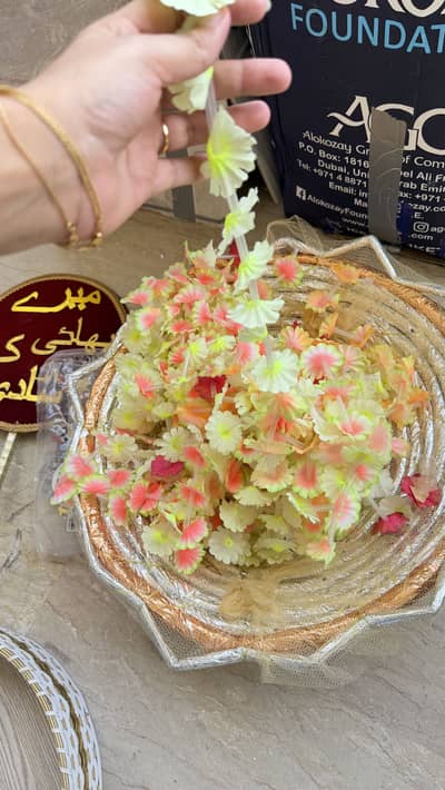 Flower lari decoration for shadi/mayoun