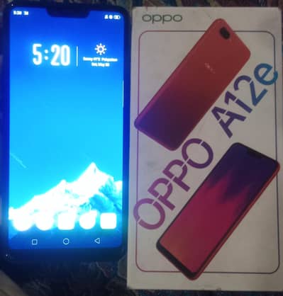Oppo A12e good condition with box