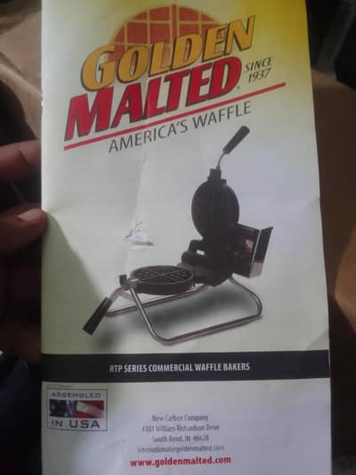 Golden malted america waffle maker