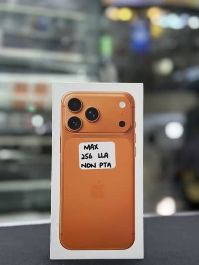 IPHONE 17 PRO MAX 256 GB DUAL ESIM BOX PACK NON PTA ORANGE