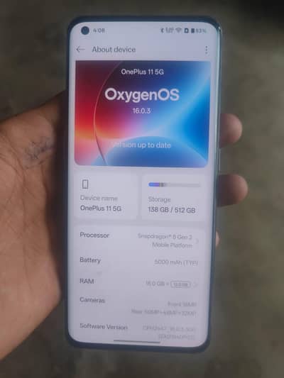 One Plus 11 16GB 512GB Non Pta