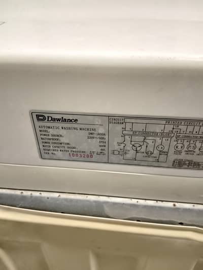 dawlance washing machine automatic fior sale
