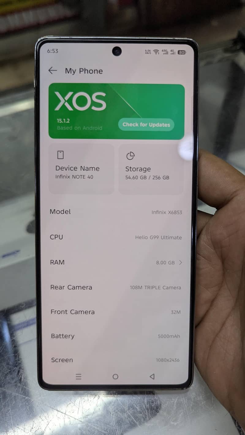 Infinix note 40 0