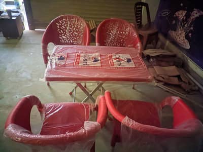 4 table and 16 chair plastic  for sale come for Whatsapp 03154521397