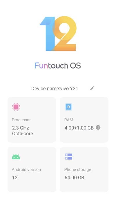 vivo y21 only mobile ha panal change ha Baki mobile ma koi masla ni ha