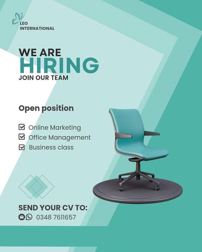 WE ARE HIRING URGENT STAFF FOR ONLINE AND OFFICE WORK