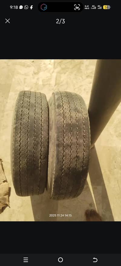 two tyres 600/12