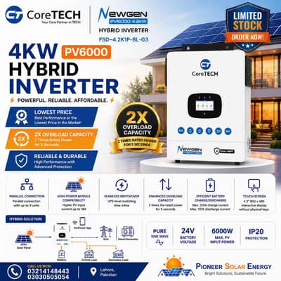 CoreTech NewGen [4.2KW PV6000] , PROGEN [1.6KW PV2200]
