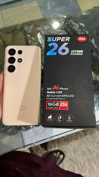 Itel s26 ultra 16GB Ram 256Memory new mobile just box open