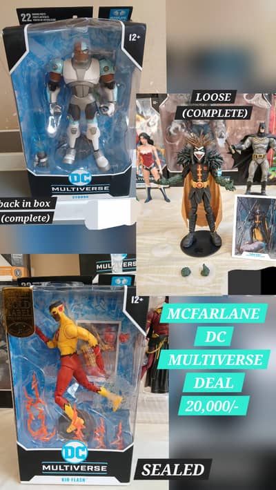 Different Action Figures and collectibles available for sale