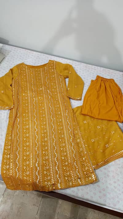 one time use dress beautiful yellow color