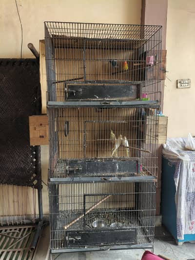 iron cage 3*2*2 three portion