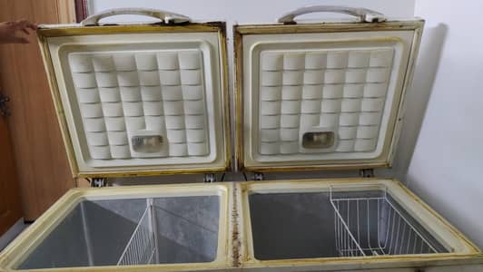Waves double door deep freezer slightly used