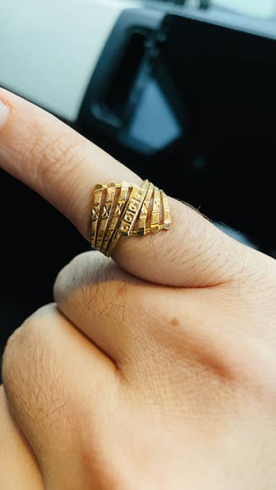 2 gram 21k Gold Ring size 55-15