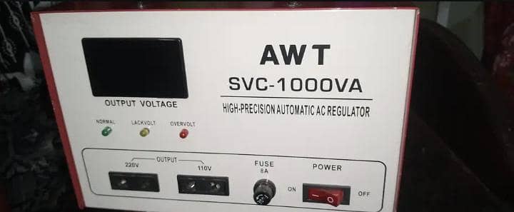 AWT Stabilizer SVC-1000VA – Almost New