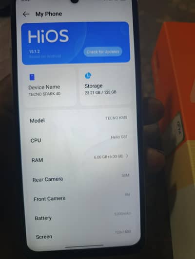Tecno Spark 40 6 6 128