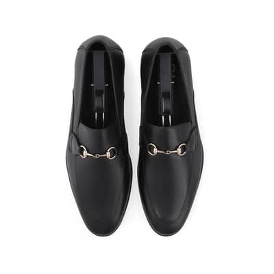 FHS Sleek Golden Buckled Loafers