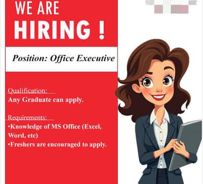 Position " Female  office executive "