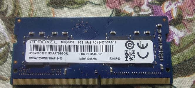 8 GB DDR4 RAM for laptop