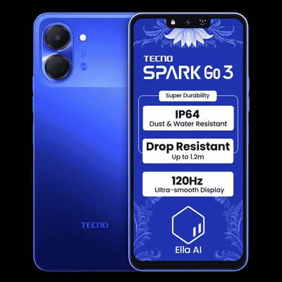 Tecno Spark Go 3 Only 5 Days Used Full Box & All Accessories