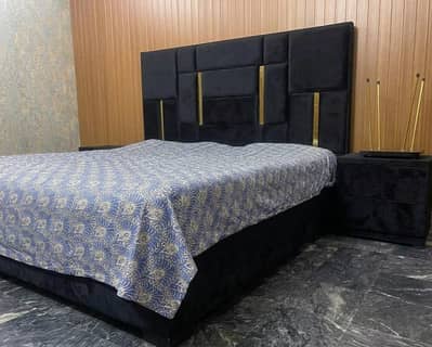 Brand New king size Bed with two side tables and dressing table