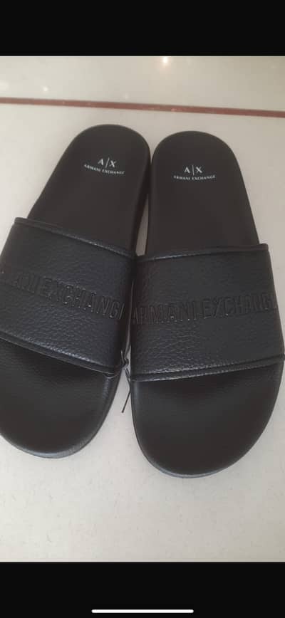 Armani exchange slides