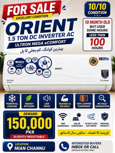 Orient 1.5 Ton DC Inverter AC