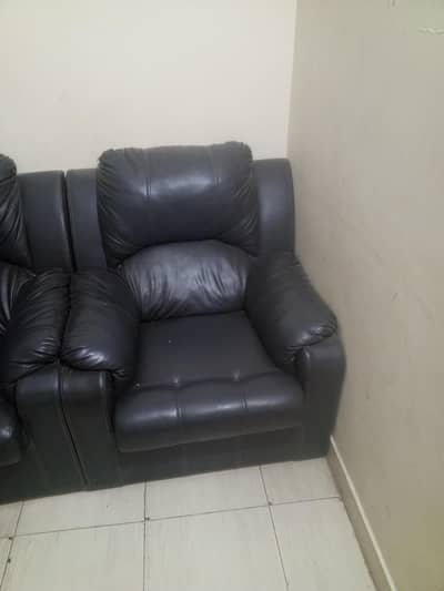 seven setar sofa set  leather Porsches 7 seaters