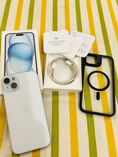 iPhone 15 Plus | Ice Blue | LLA | complete box