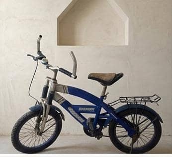 Colour blue  kids cycle