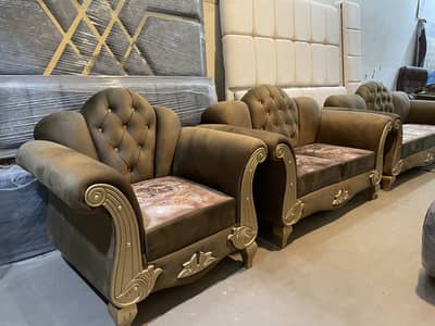 Brown colour sofa set