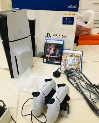 PS5 slim 1tb Disk edition for sale playstation 5 game