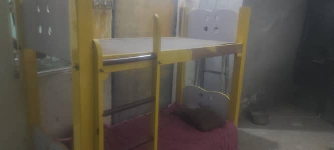 Bunker Bed Wood Double bed mazboot lakri k bna hwa