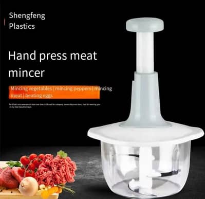Manual Meat Mincerer Shengfeng Plastic White