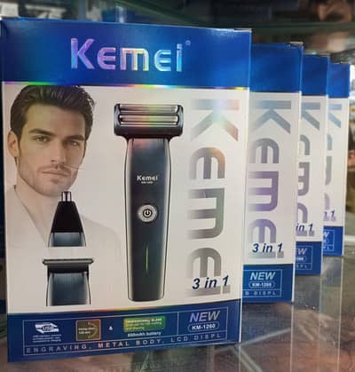 Professional Kemei-9218 3 in 1 Trimmer and Shaving Machine for Men