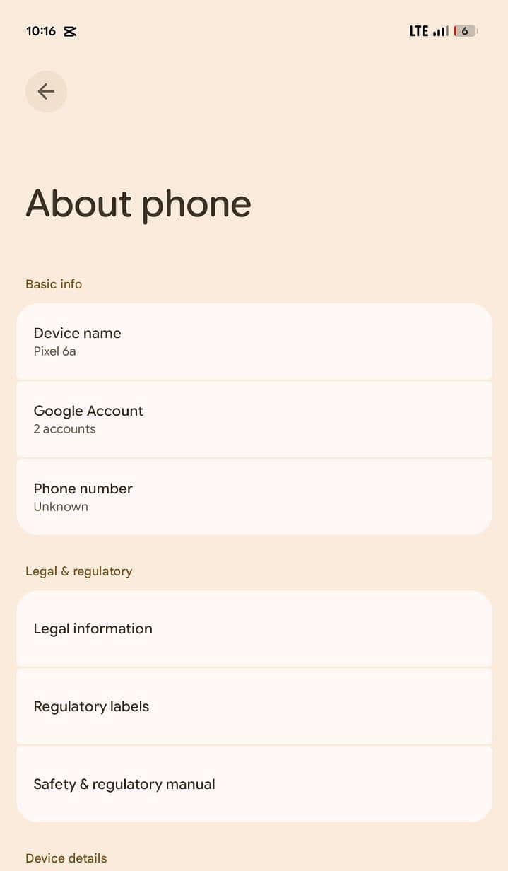 Google pixel 6A 2