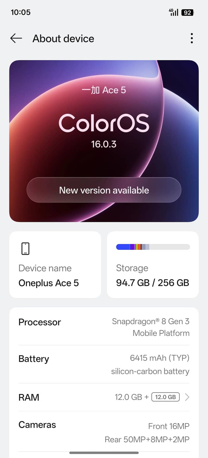 ONEPLUS ACE 5 2