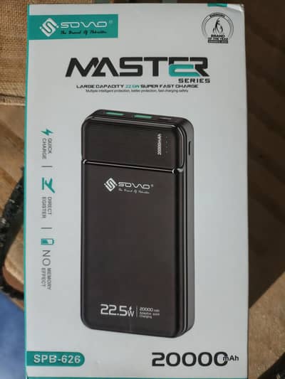 22.5 watt fast charging power bank sovo 20000 mah