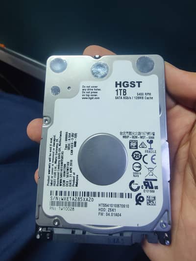 1 TB laptop hard disk