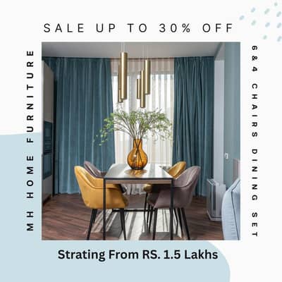 6 Chairs Dining Table Set