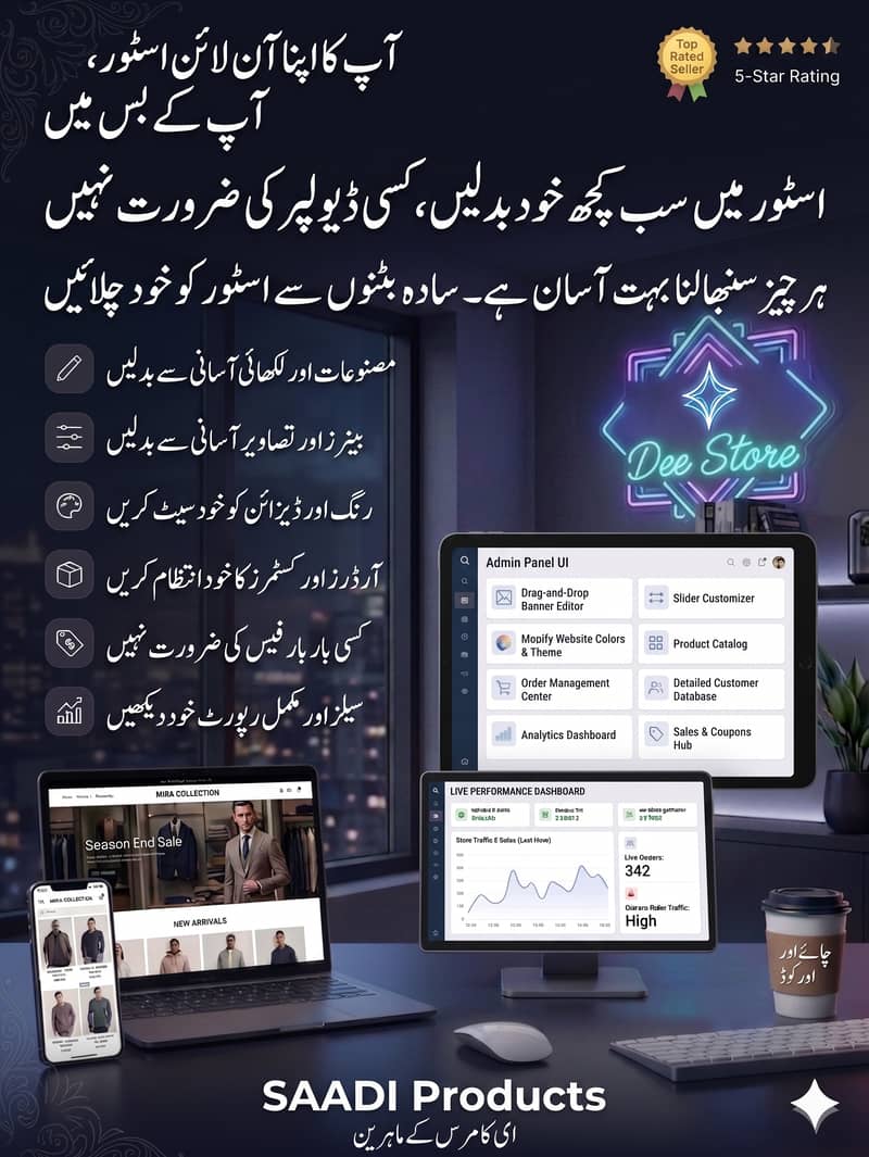 Professional E-Commerce Website Developer | Fully Manageable Online St 0