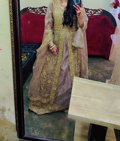 barat lehnga choli with walima maxi