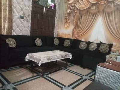 L shape corner sofa set