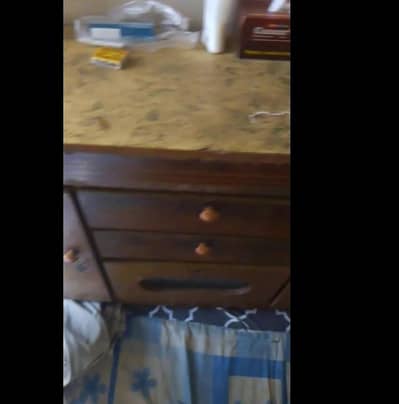 wooden side board