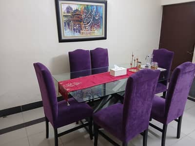 Dining Table with 6 chair made in Kaali Taali